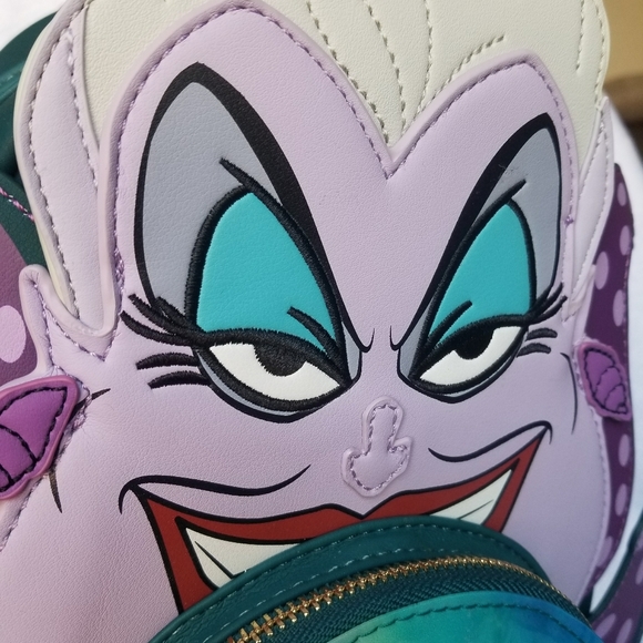 loungefly x Disney Ursula backpack + wallet - Picture 10 of 11